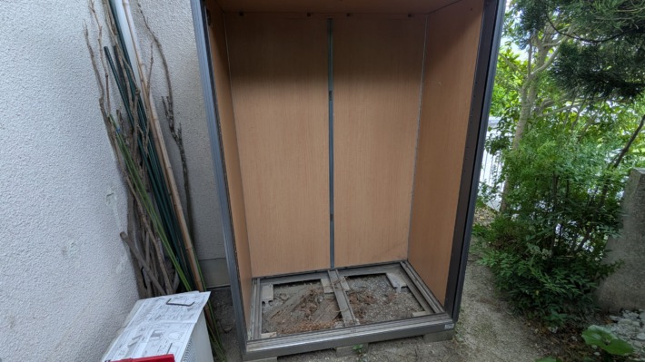 イナバ物置の移動