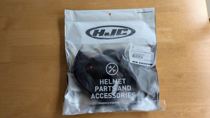 HJCヘルメット内装交換