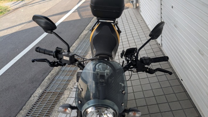 スクランブラー レバー交換